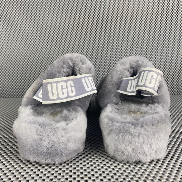 UGG Oh Yeah Slide Slippers Womens Size 9 Gray Elastic Slingback Open Toe - Picture 8 of 13